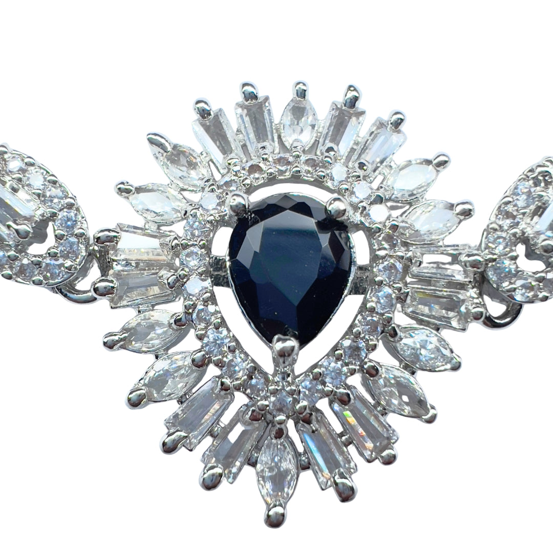 Luxury Black American Diamond Bracelet | Timeless Sparkle for Every Occasion