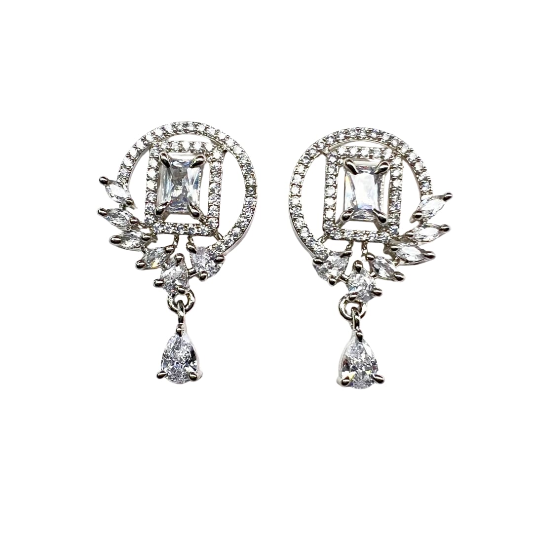 Exquisite American Diamond (AD) Earrings: A Dazzling Blend of Classic Elegance and Modern Sparkle