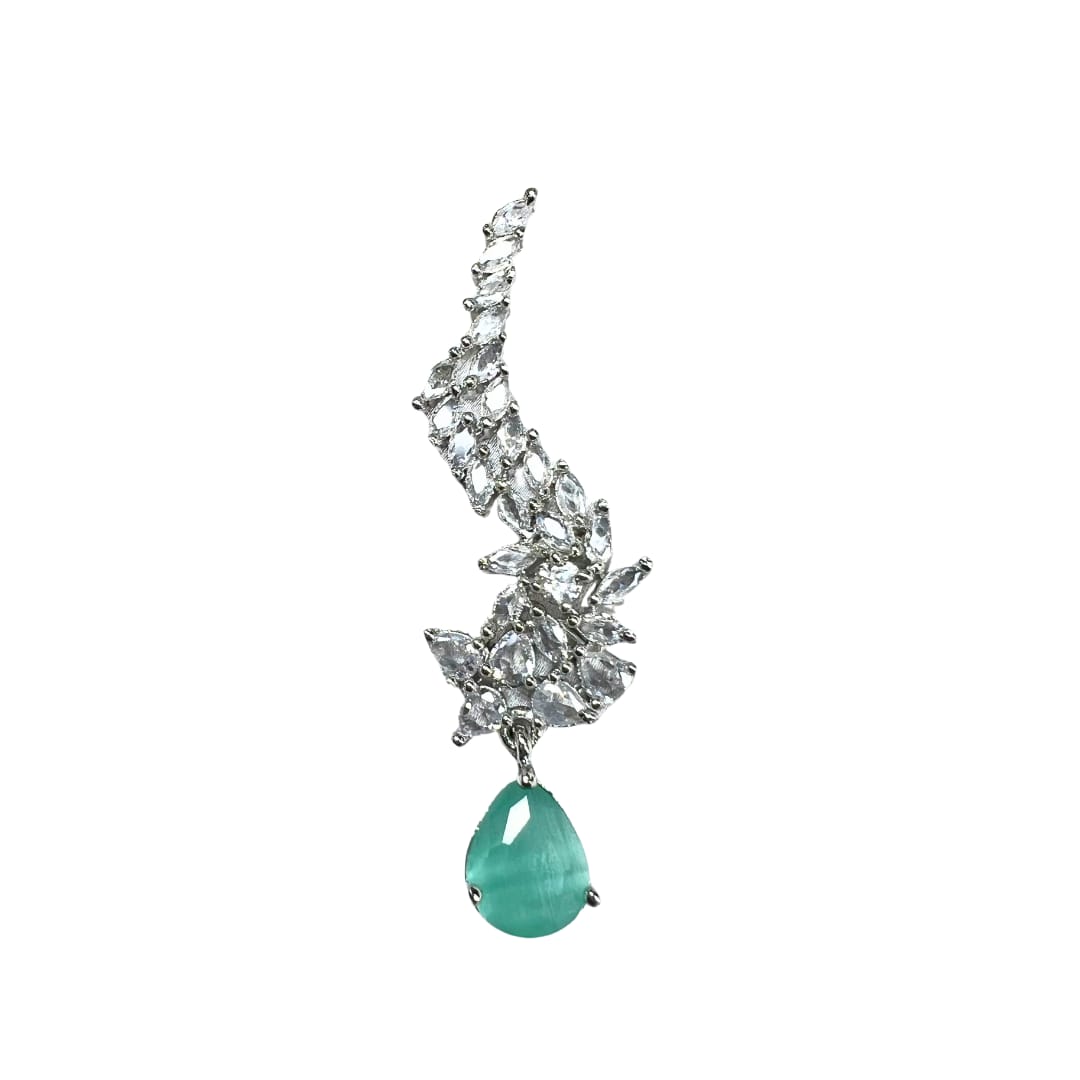 Exquisite American Diamond Ear Climber Earrings