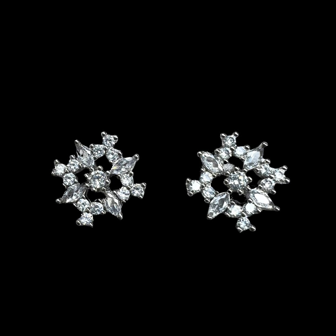 Sparkling Starburst American Diamond Studs: A Timeless Glow
